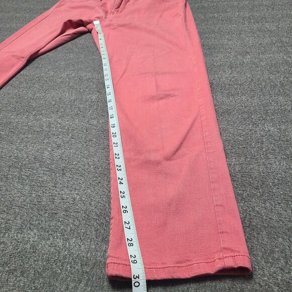 J Jill Jeans‎ Womens 12 Pink Slim Boyfriend Straight Leg Denim Pants - Picture 2 of 10
